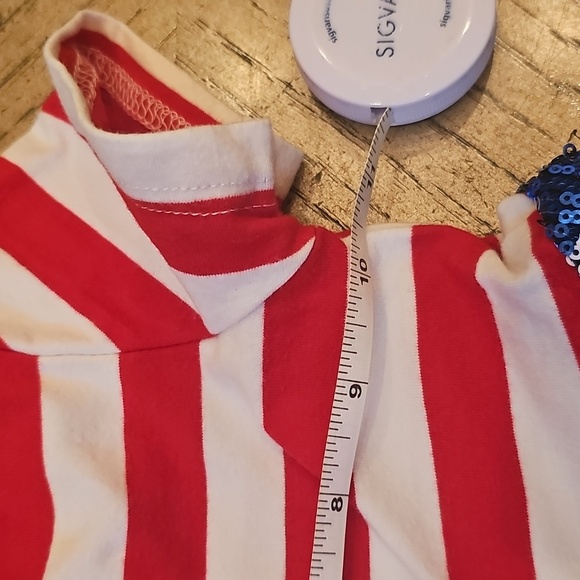 Red and Blue Starry Kids Sequin Dress Size 4-5 - Picture 2 of 6